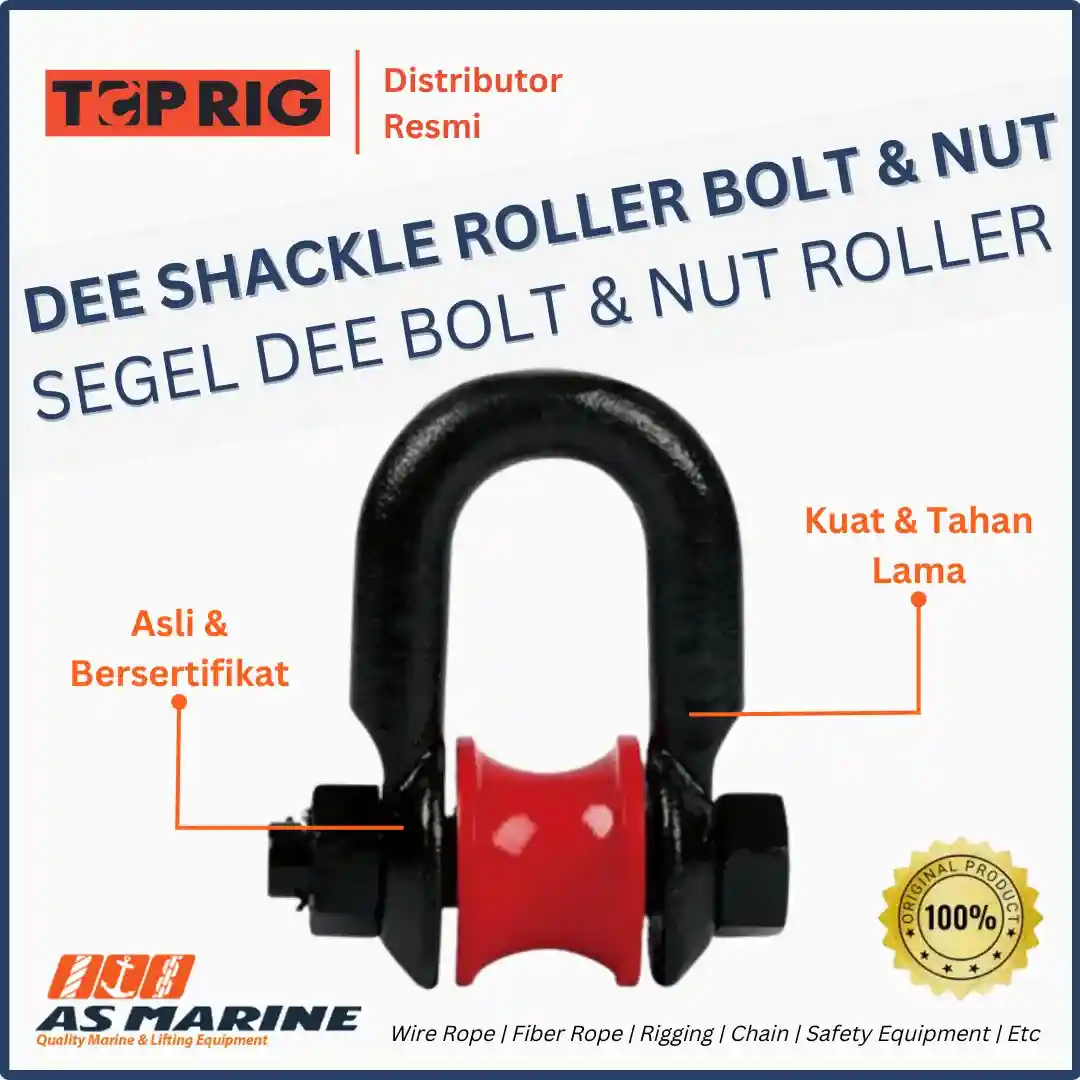 dee shackle roller bolt nut toprig